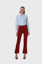 Calza Mujer Pelo Interior Pret Rojo