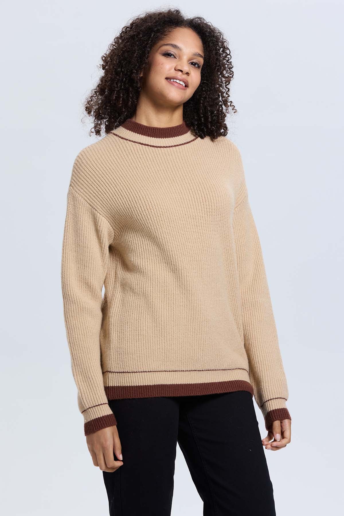 Sweater Mujer Beige