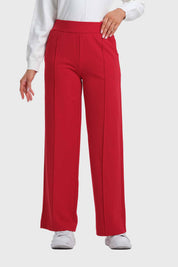Pantalón Mujer Pretina Elasticada Rojo