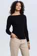 Sweater Mujer Liso Negro