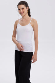 Peto Mujer Pabilo Básico Liso Blanco