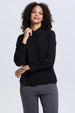 Blusa Mujer Satinada Abotonada Negro