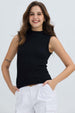 Polera Mujer Rib Negro