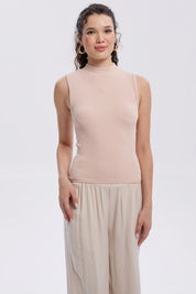 Polera Mujer Rib Palo Rosa