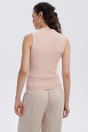 Polera Mujer Rib Palo Rosa