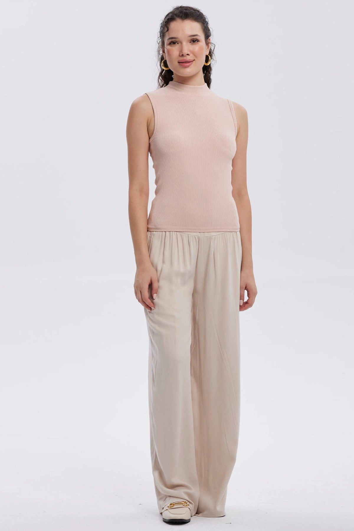 Polera Mujer Rib Palo Rosa