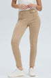 Calza Mujer Pretina Elasticada Beige