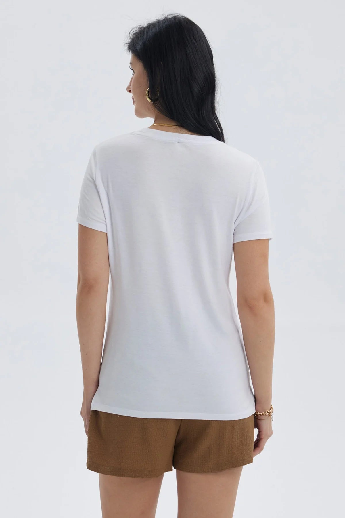 Polera Mujer Print Blanco
