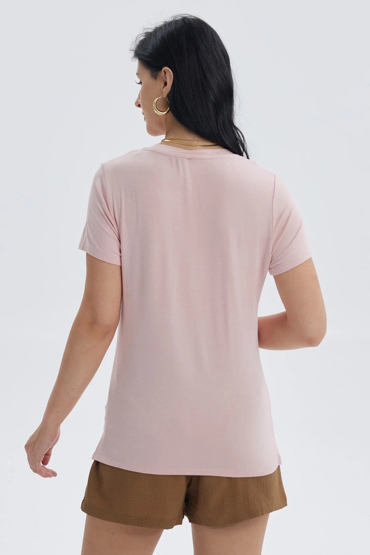 Polera Mujer Print Palo Rosa