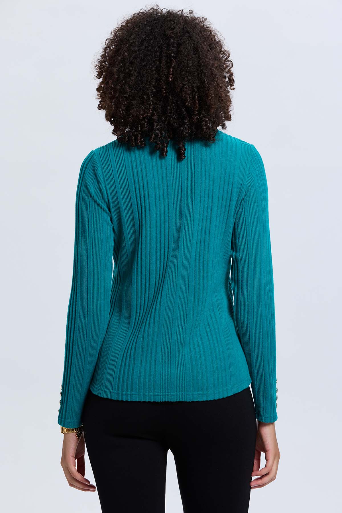 Polera Mujer Camman de Rib Lisa Calipso Oscuro