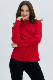 Polera Mujer Camman Rojo Oscuro