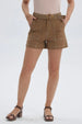 Short Mujer Con Cinturón Café Claro