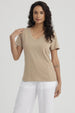 Polera Mujer Lisa Beige