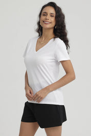 Polera Mujer Lisa Blanco