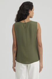 Blusa Mujer Lisa Pliegues Coral