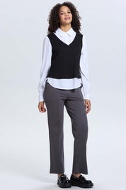 Sweater Mujer Casual Blusa Negro