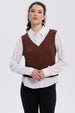 Sweater Mujer Aplicación Blusa Cafe Oscuro