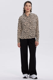 Blusa Mujer Abotonada Rapport Beige