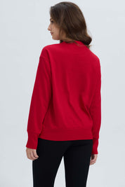 Polerón Mujer Print Posicional Rojo