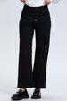 Pantalón mujer negro abotonado casual