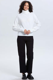 Pantalón Mujer Abotonado Negro