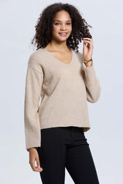 Sweater Mujer Manga Ancha Beige