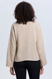Sweater Mujer Manga Ancha Beige