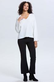 Sweater Mujer Manga Ancha Crudo