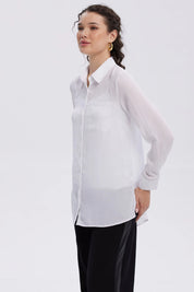 Blusa Mujer Abotonada Blanco