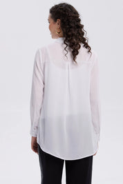 Blusa Mujer Abotonada Blanco