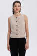 Blazer Mujer Abotonado Beige