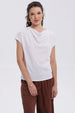 Polera Mujer Con Textura Blanco