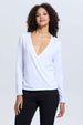 Sweater Mujer Escote V Blanco