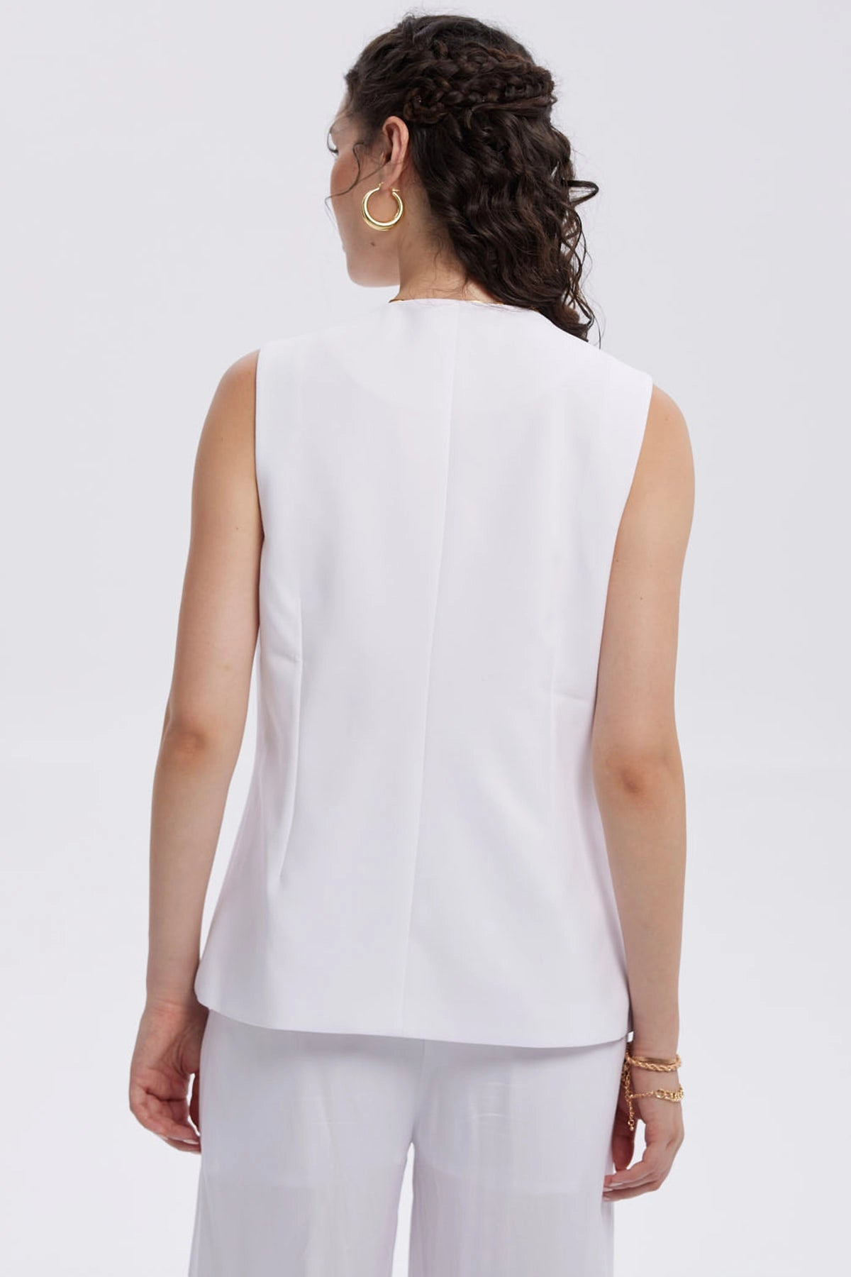 Blazer Mujer Tipo Gilette Blanco