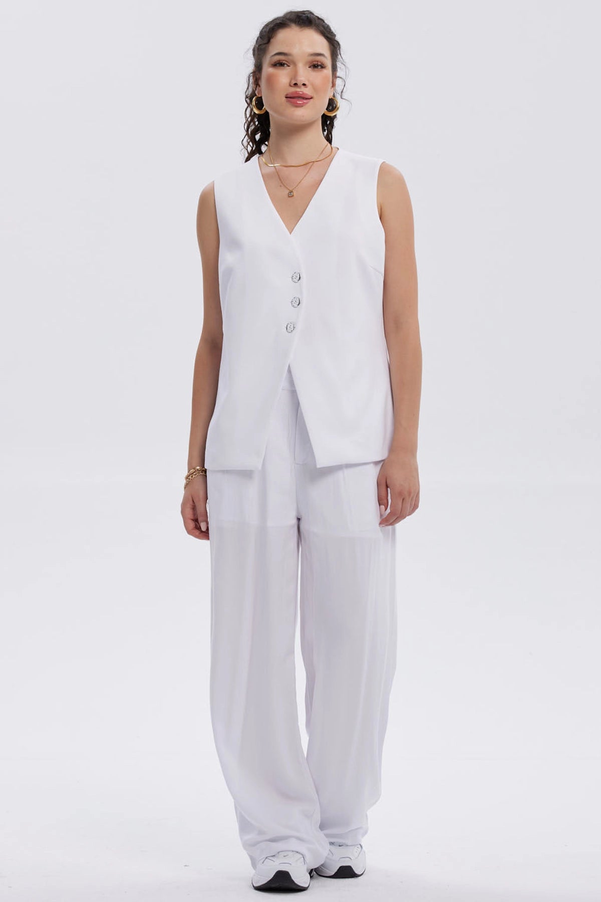 Blazer Mujer Tipo Gilette Blanco