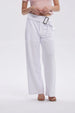 Pantalón Mujer Sastrero Con Cinturón Blanco