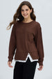Sweater Mujer Basta Cafe Oscuro