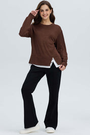 Sweater Mujer Basta Cafe Oscuro