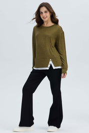Sweater Mujer Basta Verde Militar