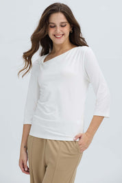 Polera Mujer Detalle Hombre Crudo