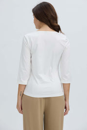 Polera Mujer Detalle Hombre Crudo