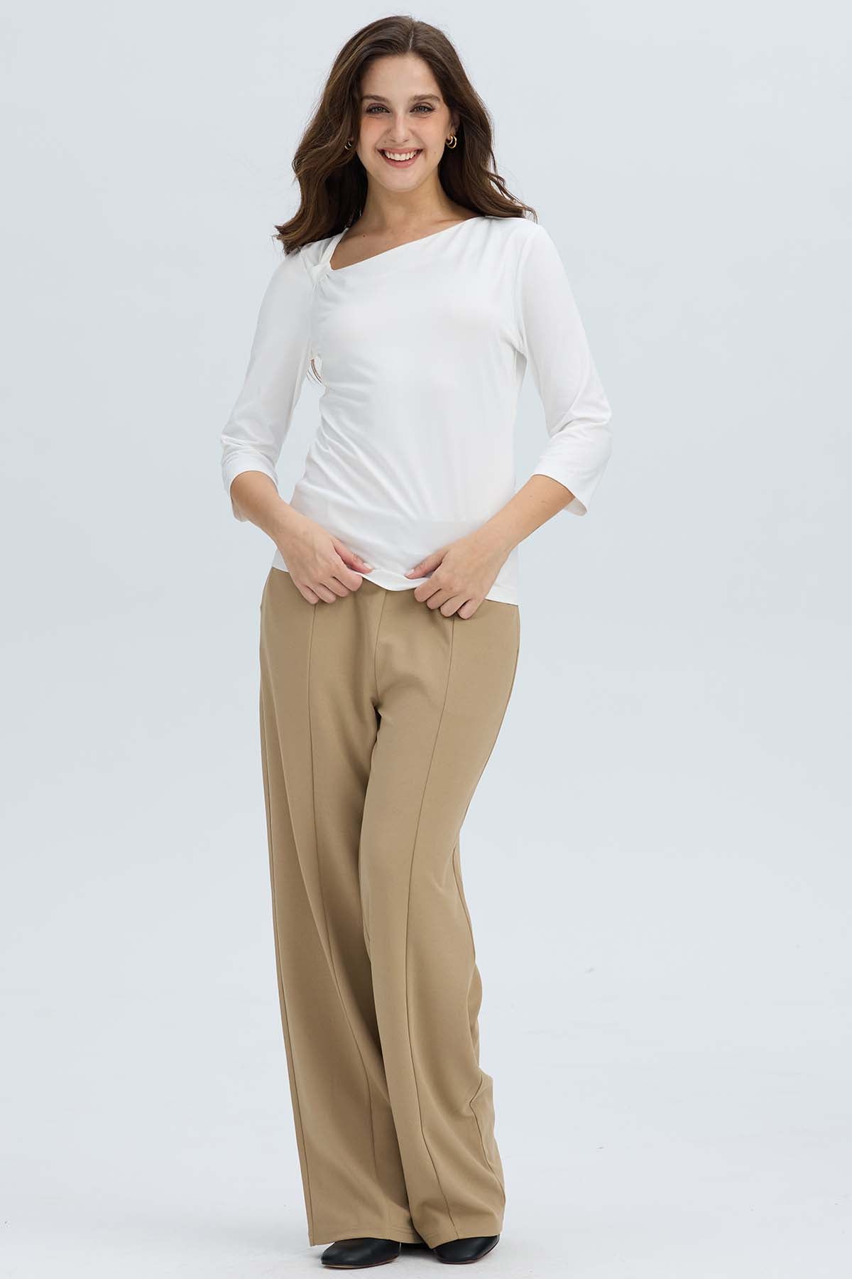 Polera Mujer Detalle Hombre Crudo