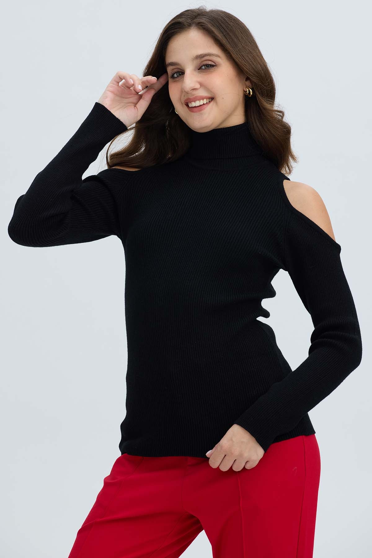 Sweater Mujer Off Negro