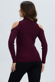 Sweater Mujer Off Vino