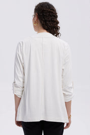 Chaqueta Mujer Antelina Crudo