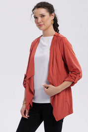 Chaqueta Mujer Antelina Terracota