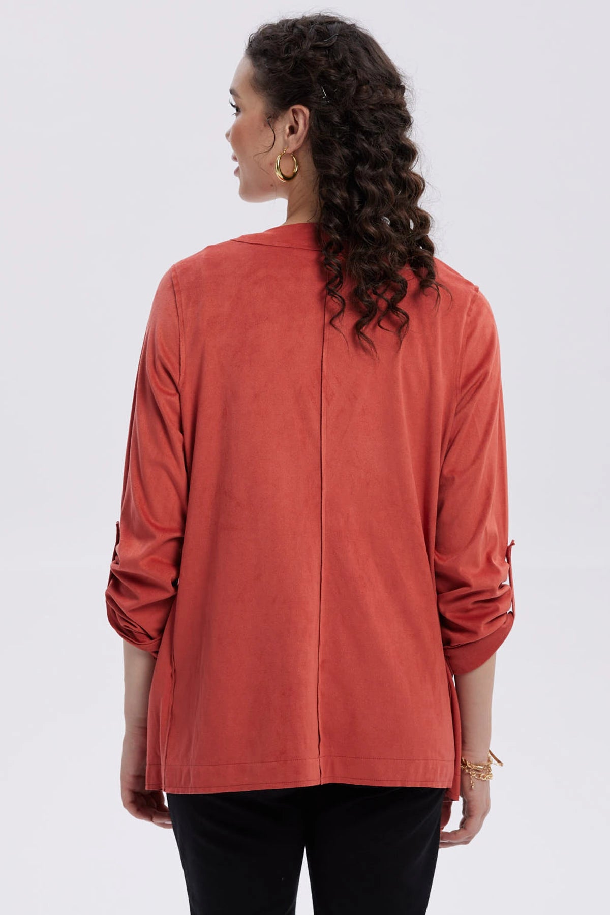 Chaqueta Mujer Antelina Terracota