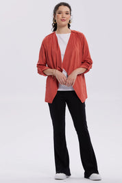 Chaqueta Mujer Antelina Terracota