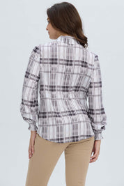 Blusa Mujer Puño Elasticado Crudo