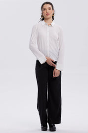 Blusa Mujer Abotonada Con Textura Crudo